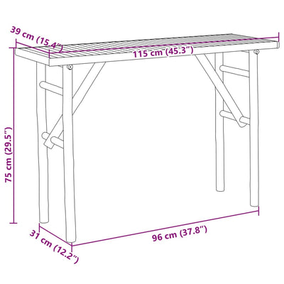 Console Table 115x39x75 cm Bamboo