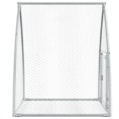 Rabbit Hutch Silver 100x105x120 cm Galvanised Steel