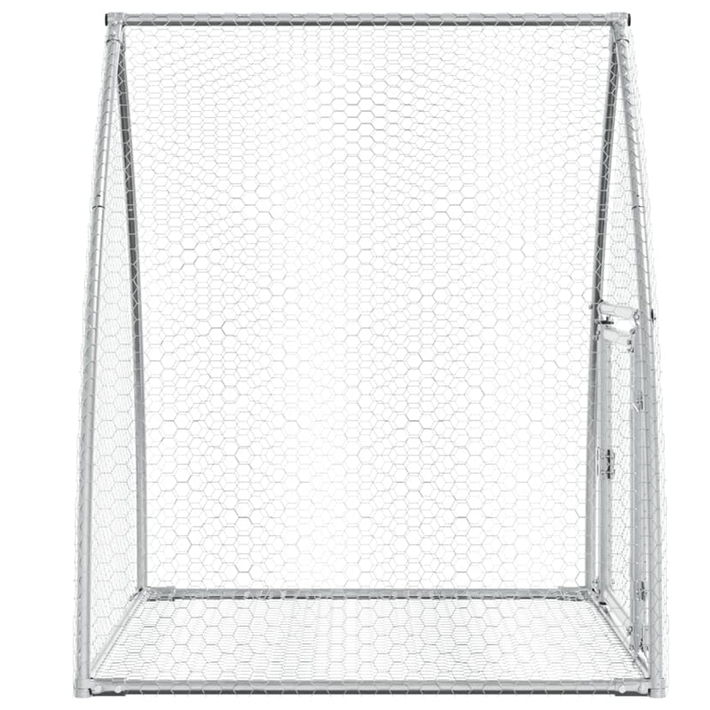 Rabbit Hutch Silver 100x105x120 cm Galvanised Steel