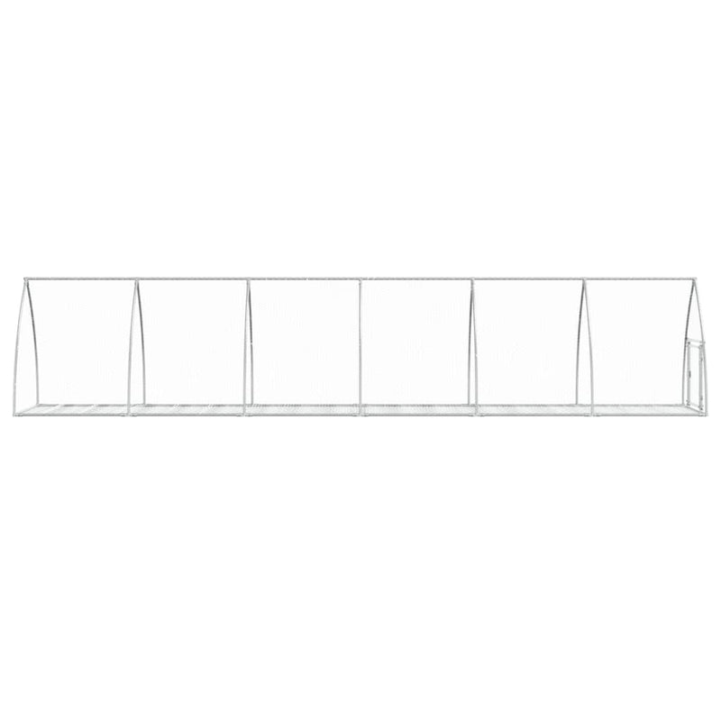 Rabbit Hutch Silver 600x105x120 cm Galvanised Steel