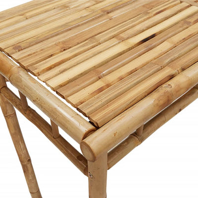 Garden Dining Table 110x55x75 cm Bamboo