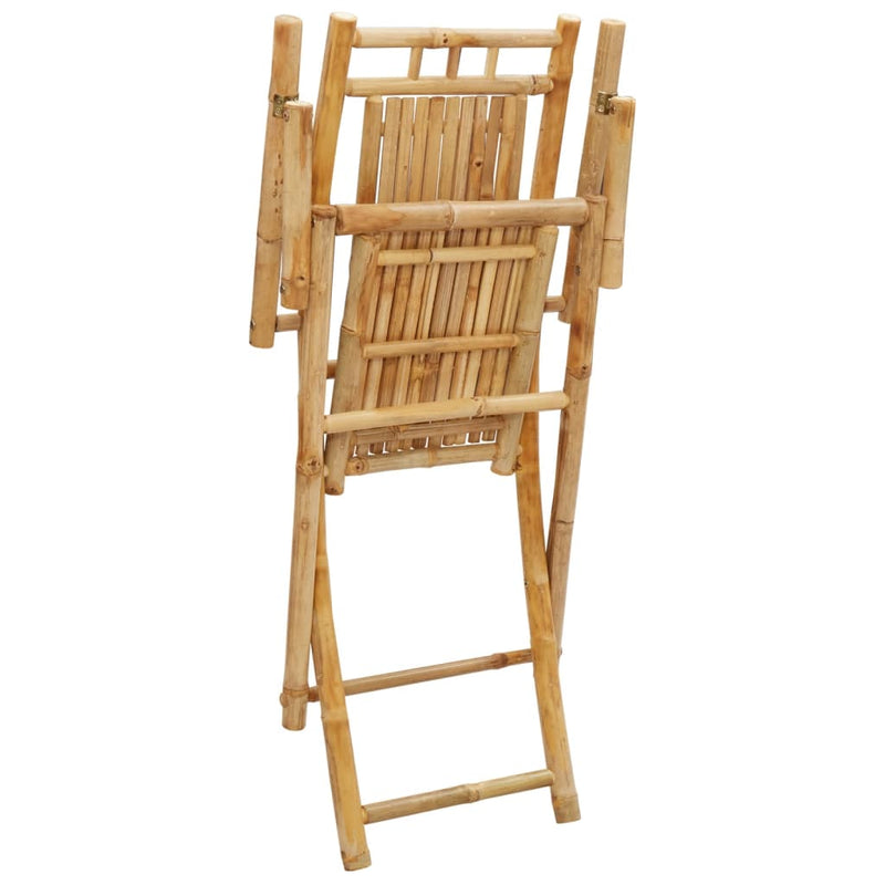 Folding Garden Chairs 2 pcs 53x66x99 cm Bamboo