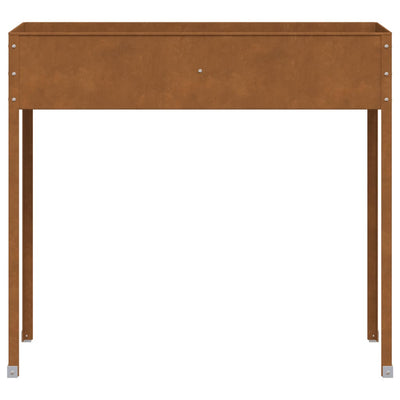 Garden Planter 100.5x40.5x90 cm Weathering Steel