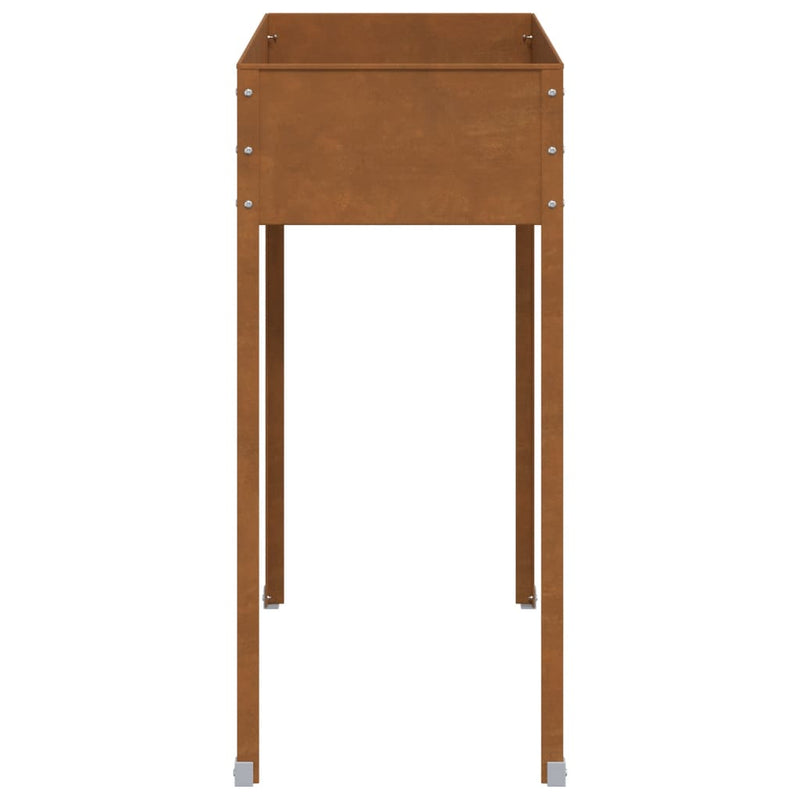 Garden Planter 100.5x40.5x90 cm Weathering Steel