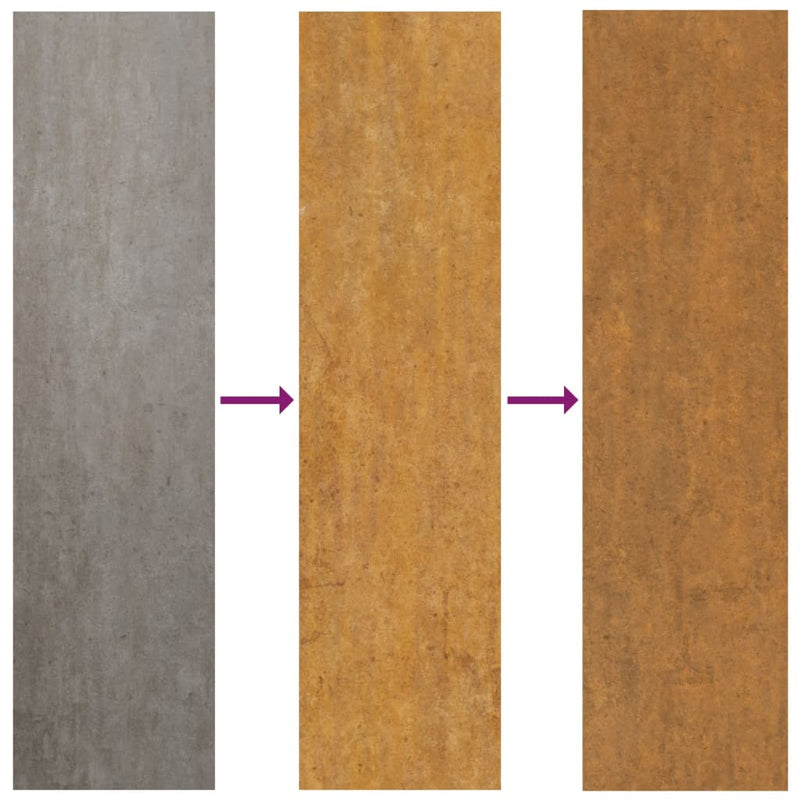 Garden Planter 100.5x40.5x90 cm Weathering Steel