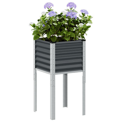 Garden Planter Anthracite 45x45x88 cm Steel