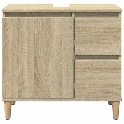 Bathroom Cabinet Sonoma Oak 65x33x60 cm Engineered Wood