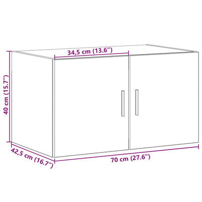 Wall Cabinet Sonoma Oak 70x42.5x40 cm Engineered Wood