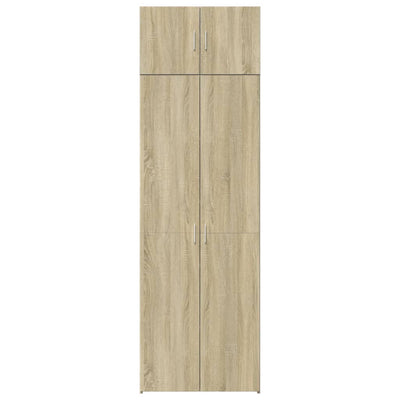 Storage Cabinet Sonoma Oak 70x42.5x225 cm Engineered Wood