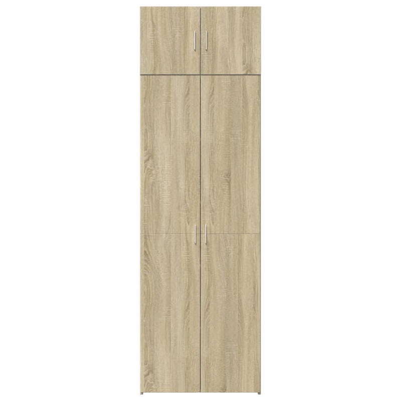 Storage Cabinet Sonoma Oak 70x42.5x225 cm Engineered Wood