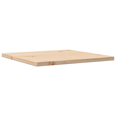 Table Top 50x50x1.7 cm Square Solid Wood Pine