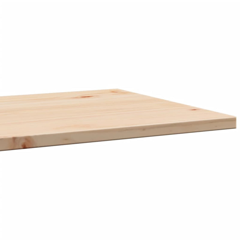 Table Top 50x50x1.7 cm Square Solid Wood Pine