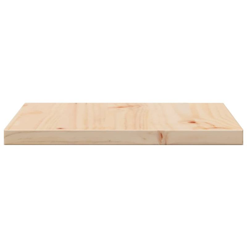 Table Top 40x40x2.5 cm Square Solid Wood Pine