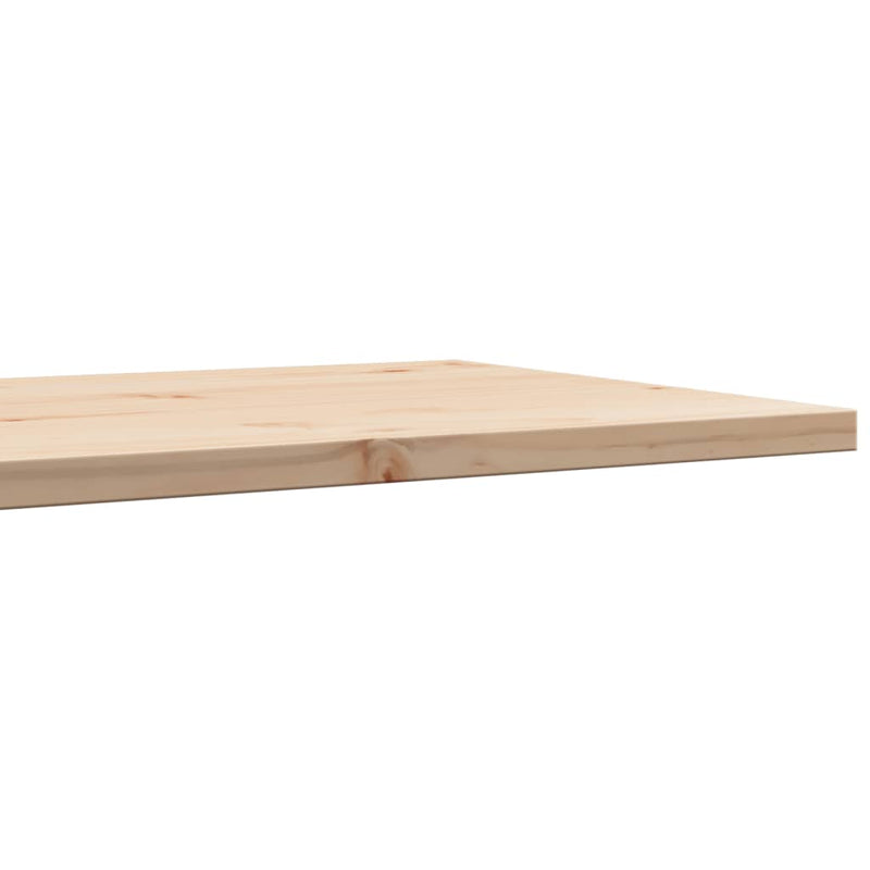 Table Top 80x50x2.5 cm Rectangular Solid Wood Pine