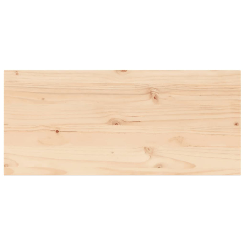 Table Top 100x50x2.5 cm Rectangular Solid Wood Pine