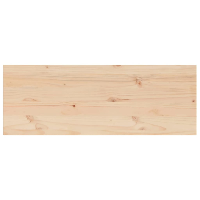 Table Top 110x40x2.5 cm Rectangular Solid Wood Pine