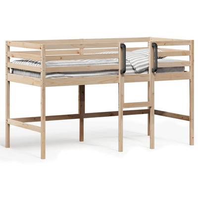 Kids' Loft Bed without Mattress 92x187 cm Single Solid Wood Pine