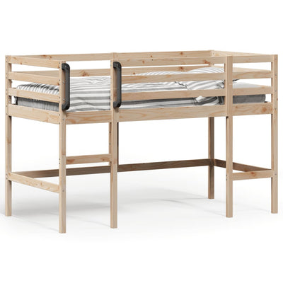 Kids' Loft Bed without Mattress 92x187 cm Single Solid Wood Pine