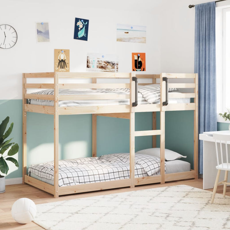 Bunk Bed without Mattress 92x187 cm Single Solid Wood Pine