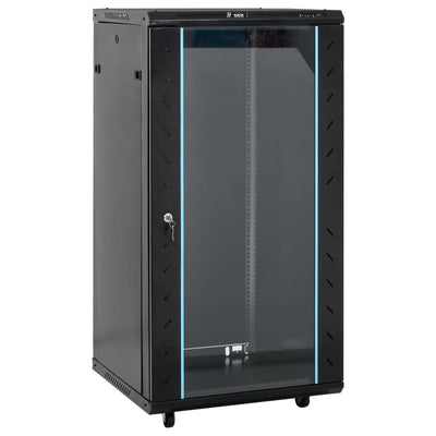 22U Network Cabinet with Swivel Feet 19" IP20 60x60x120 cm