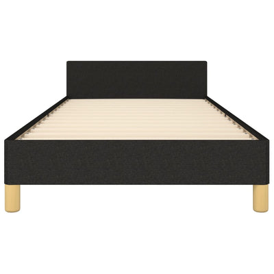 Bed Frame without Mattress Black 107x203 cm King Single Size Fabric