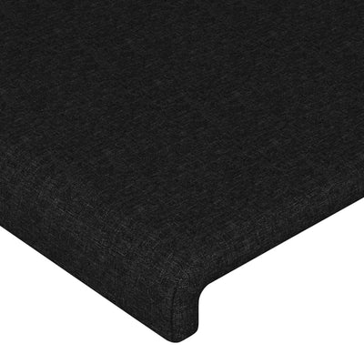 Bed Frame without Mattress Black 107x203 cm King Single Size Fabric