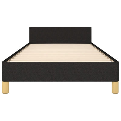 Bed Frame without Mattress Black 107x203 cm King Single Size Fabric