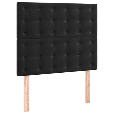Bed Frame without Mattress Black 107x203 cm King Single Size Velvet