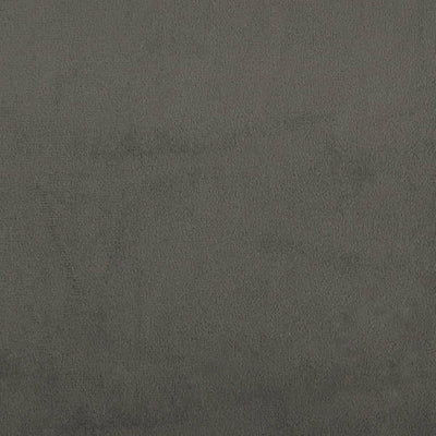 Box Spring Bed with Mattress Dark Grey 137x187 cm Double Size Velvet