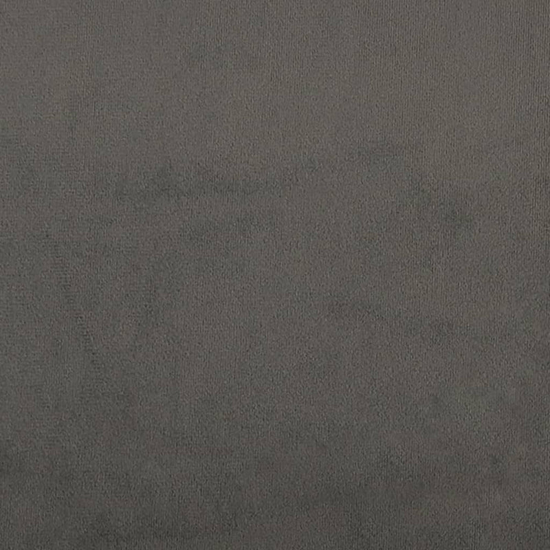 Box Spring Bed with Mattress Dark Grey 106x203 cm King Single Size Velvet