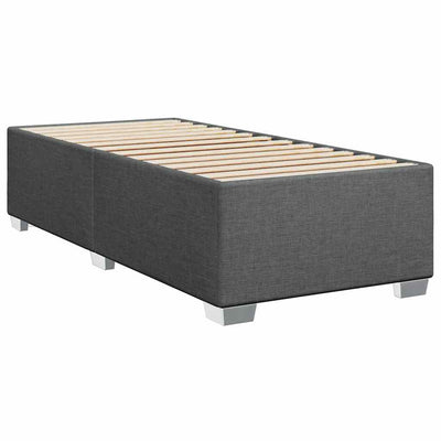 Bed Frame without Mattress Dark Grey King Single Fabric