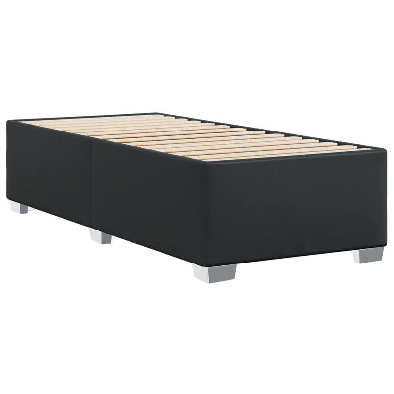 Bed Frame without Mattress Black 90x190 cm Faux Leather