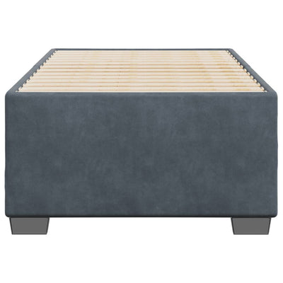 Bed Frame without Mattress Dark Grey 90x190 cm Velvet