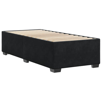 Bed Frame without Mattress Black 90x190 cm Velvet