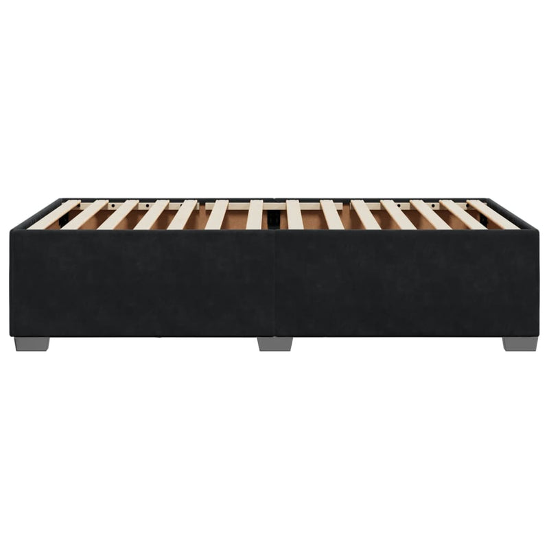 Bed Frame without Mattress Black 90x190 cm Velvet