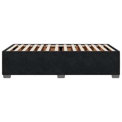 Bed Frame without Mattress Black 90x190 cm Velvet