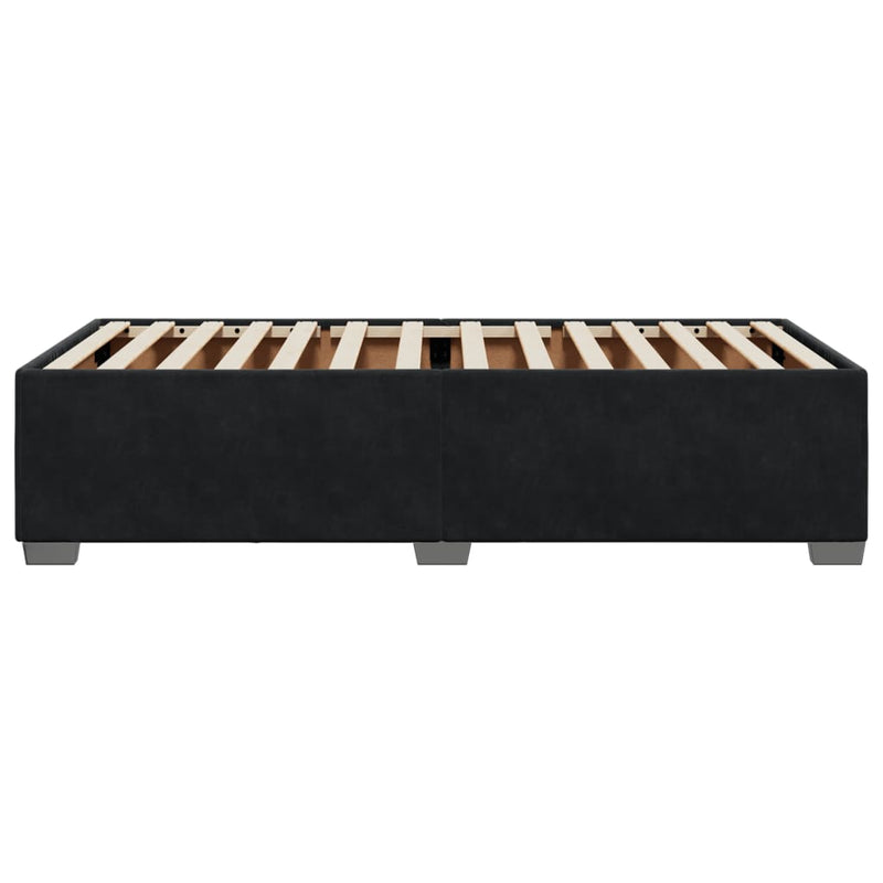 Bed Frame without Mattress Black 90x190 cm Velvet