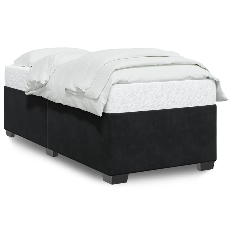 Bed Frame without Mattress Black King Single Velvet