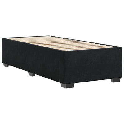 Bed Frame without Mattress Black King Single Velvet