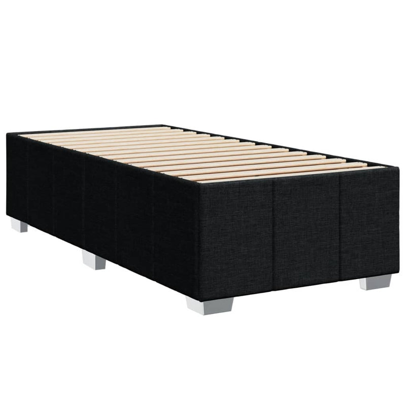 Bed Frame without Mattress Black 90x190 cm Fabric