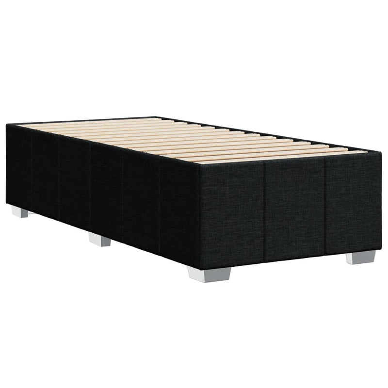 Bed Frame without Mattress Black 90x190 cm Fabric