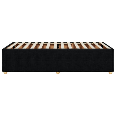 Bed Frame without Mattress Black 90x190 cm Fabric