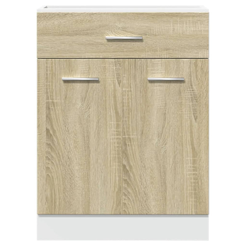 Drawer Bottom Cabinet Sonoma Oak 60x46x81.5 cm Engineered Wood