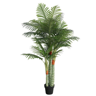 Artificial Palm Tree with 3 Trunks Green 180 cm PP