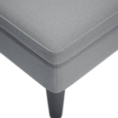 Chaise Lounge with Pillow and Right Armrest Light Grey Fabric