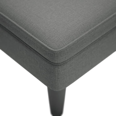 Chaise Lounge with Pillow and Right Armrest Dark Grey Fabric