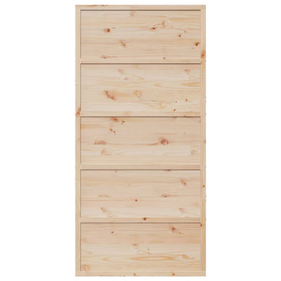 Barn Door 100x208 cm Solid Wood Pine