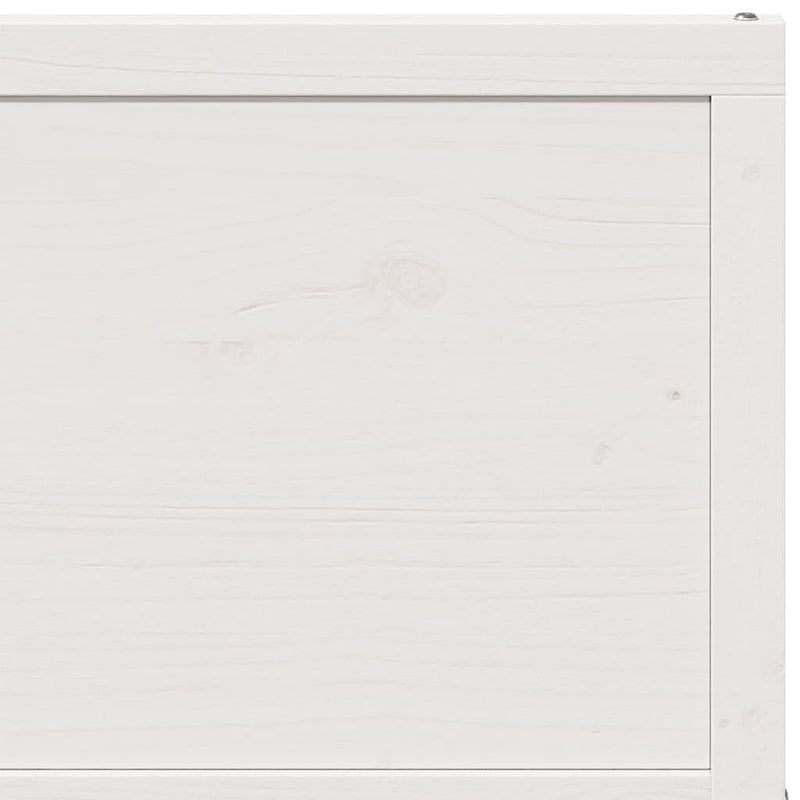 Barn Door White 90x208 cm Solid Wood Pine