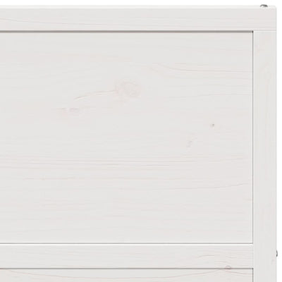 Barn Door White 80x208 cm Solid Wood Pine