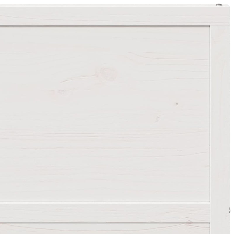 Barn Door White 80x208 cm Solid Wood Pine